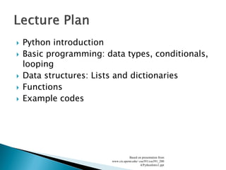Pythonintro | PPT