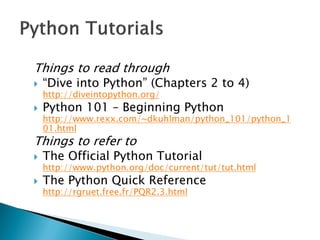Pythonintro | PPT