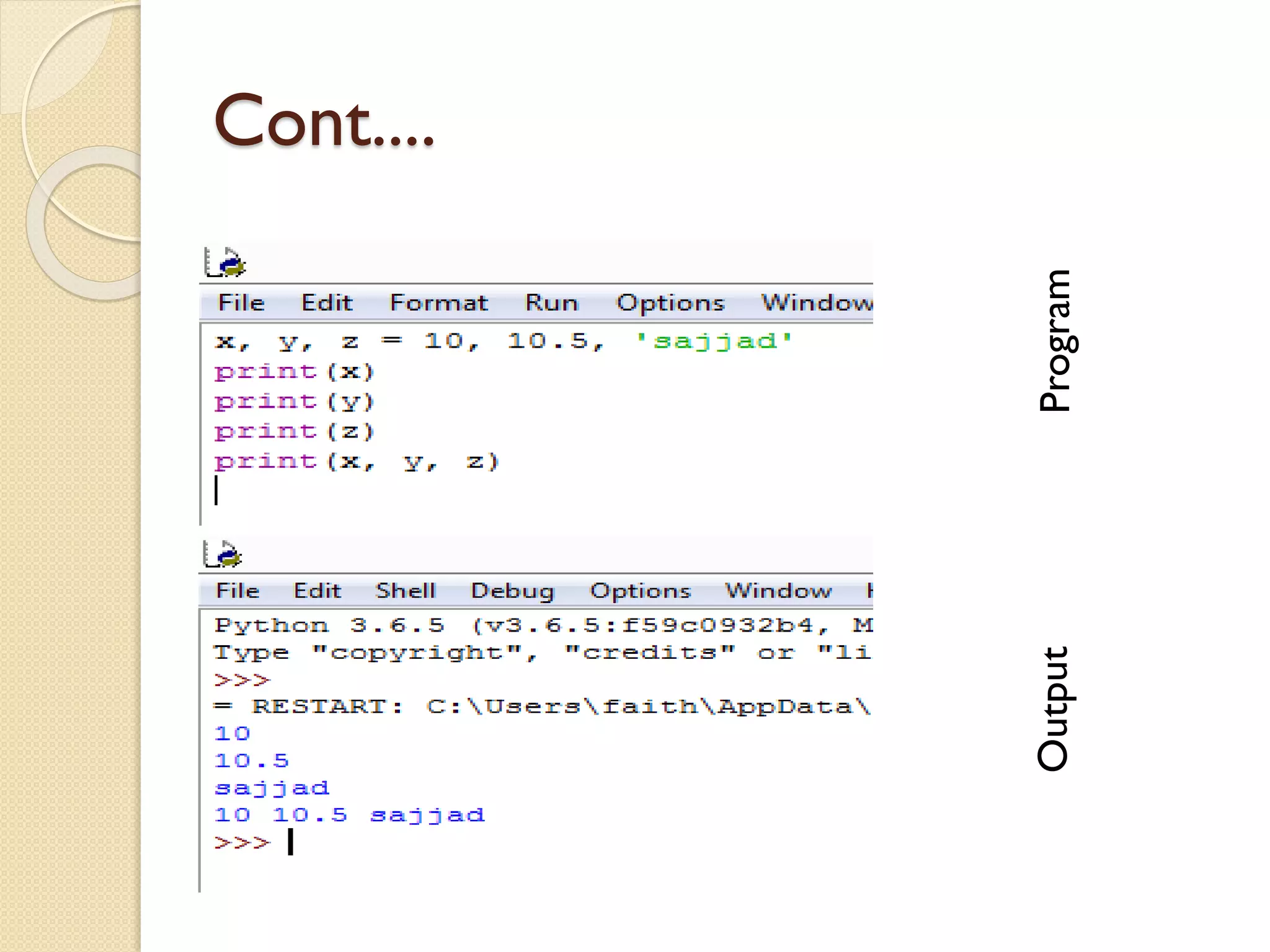 Cont....
ProgramOutput
 