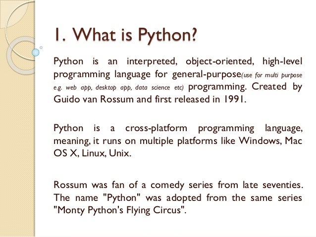 Python-01| Fundamentals