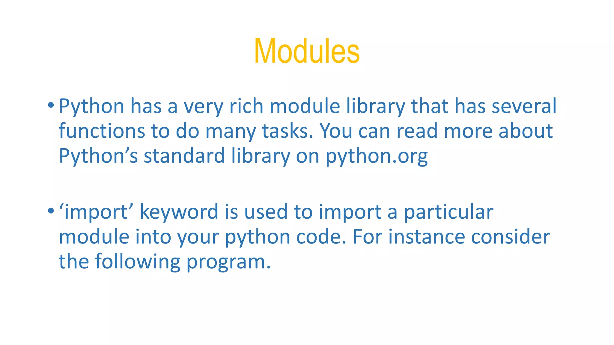 Python intro | PPT