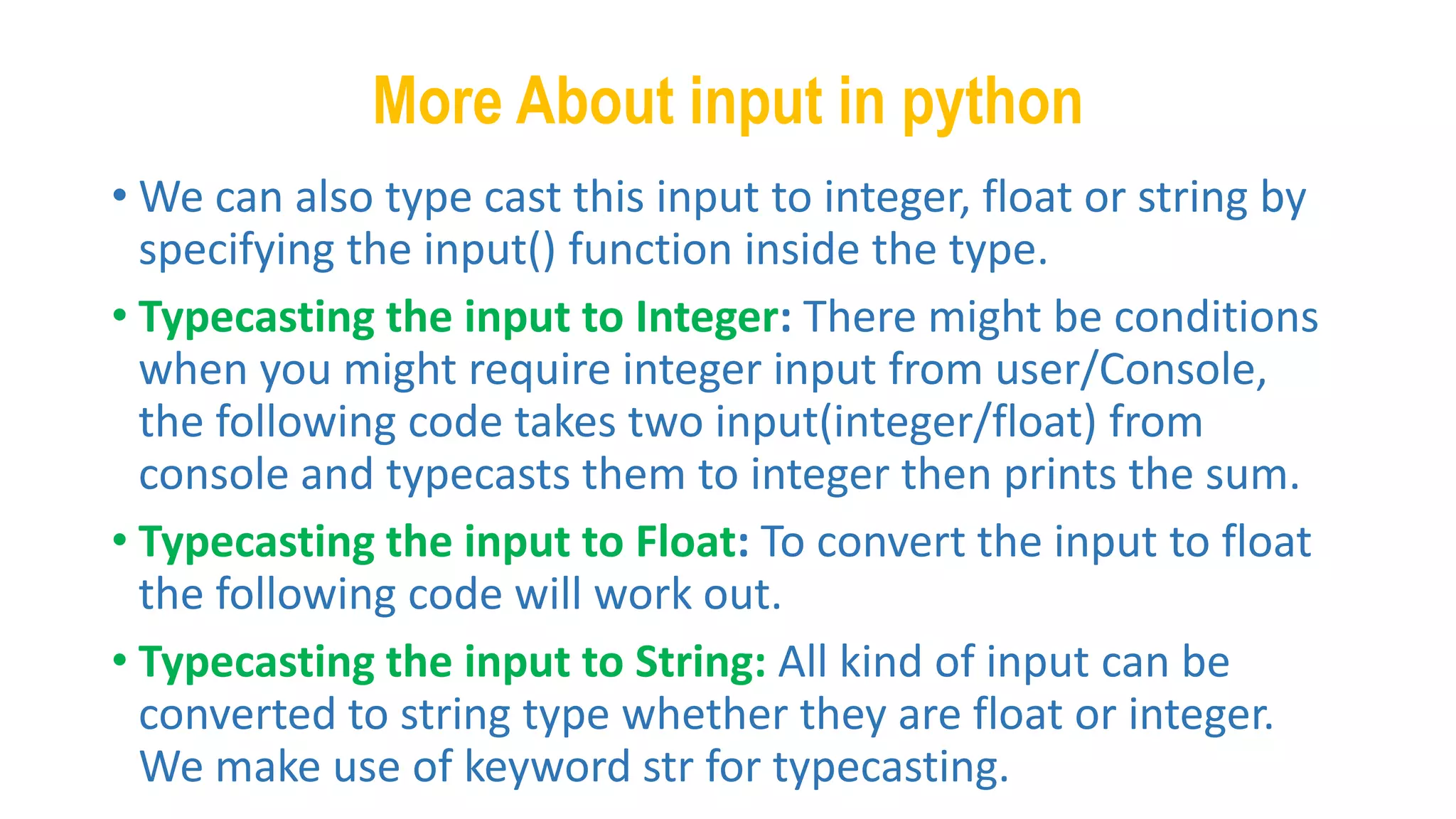 Python intro | PPT