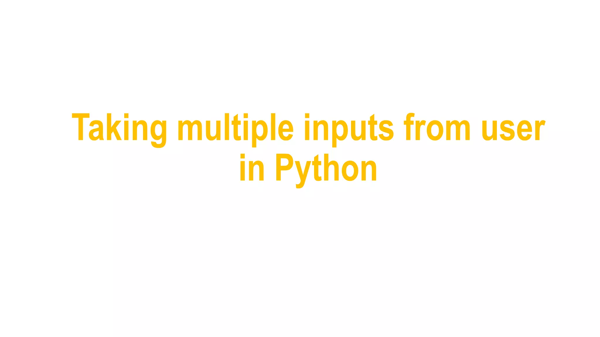 Python intro | PPT