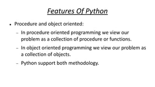 Introduction to Python Programming - I | PPT