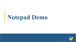 Notepad Demo
Jignesh Kariya
40
 