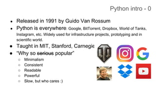 Python introduction | PPT