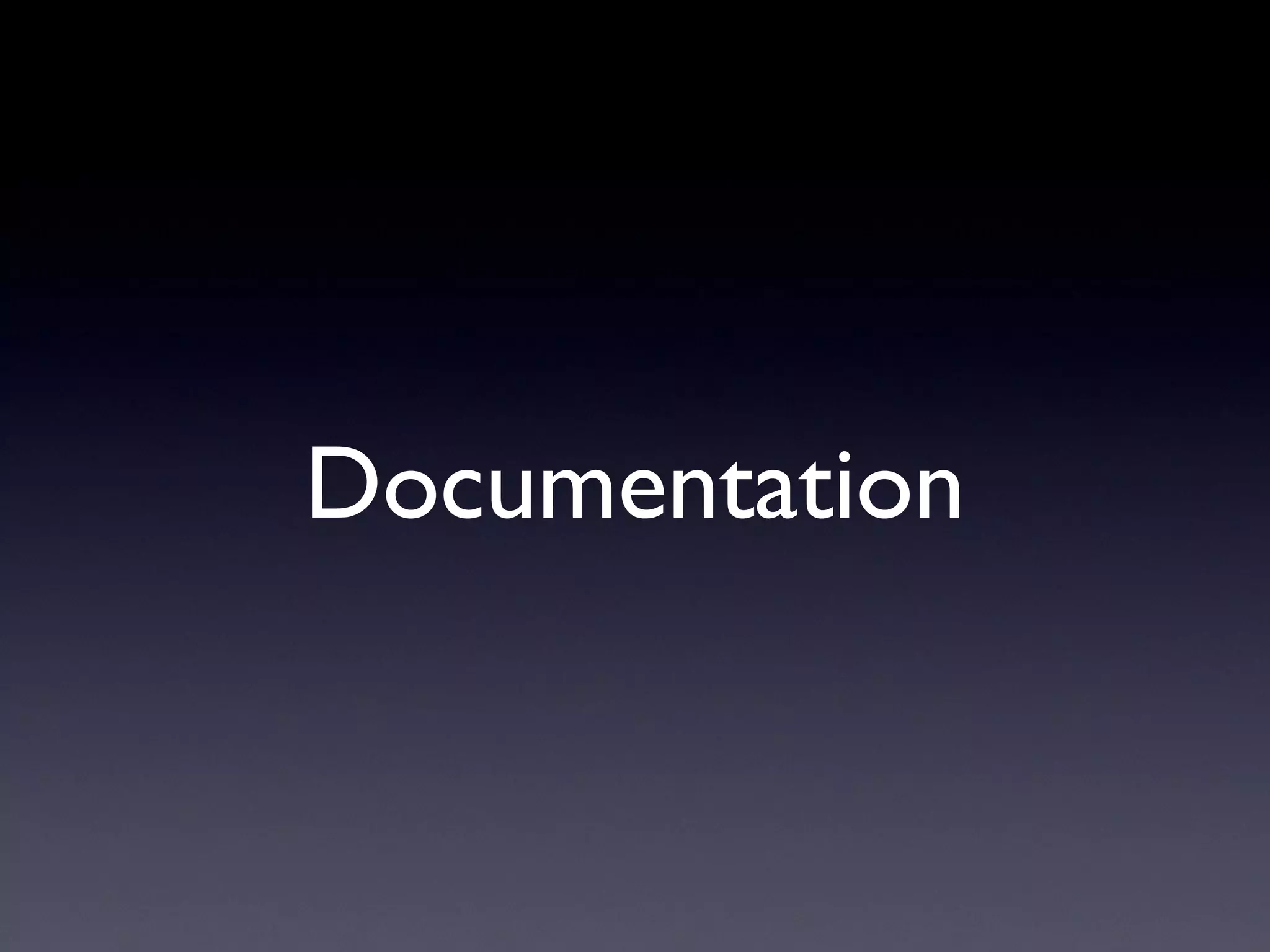 Documentation
 