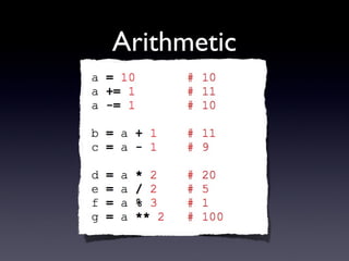 Arithmetic
 