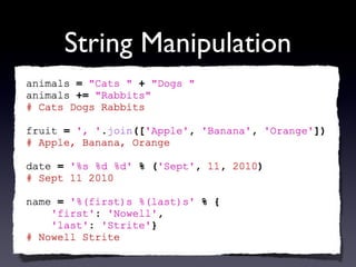 String Manipulation
 