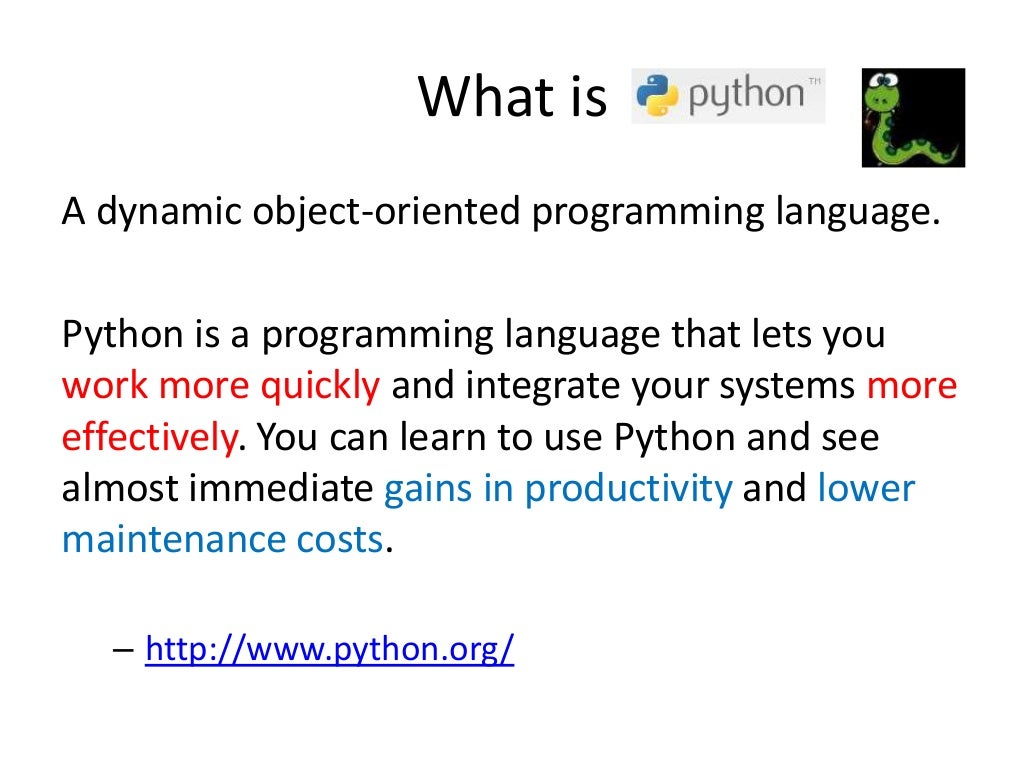 Python introduction