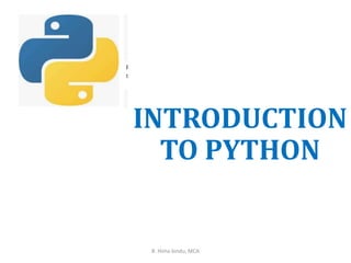 Python introduction | PPT