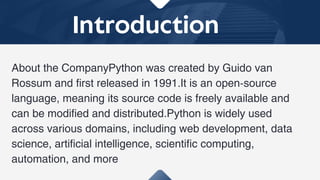 Python introduction - Naresh i Technologies | PPT