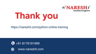 Python introduction - Naresh i Technologies | PDF