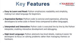 Python Introduction - Naresh i Technologies | PPTX