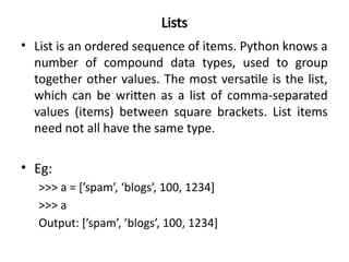 Comprehensive Introduction to Python Programming Language and Basics | PPTX