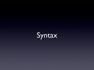 Syntax 