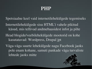 Keeruline, kergesti võib vigu teha 