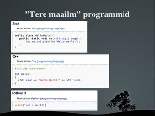 Toimib kõikidel arvutitel 
