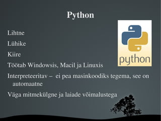 Pythoni Promo