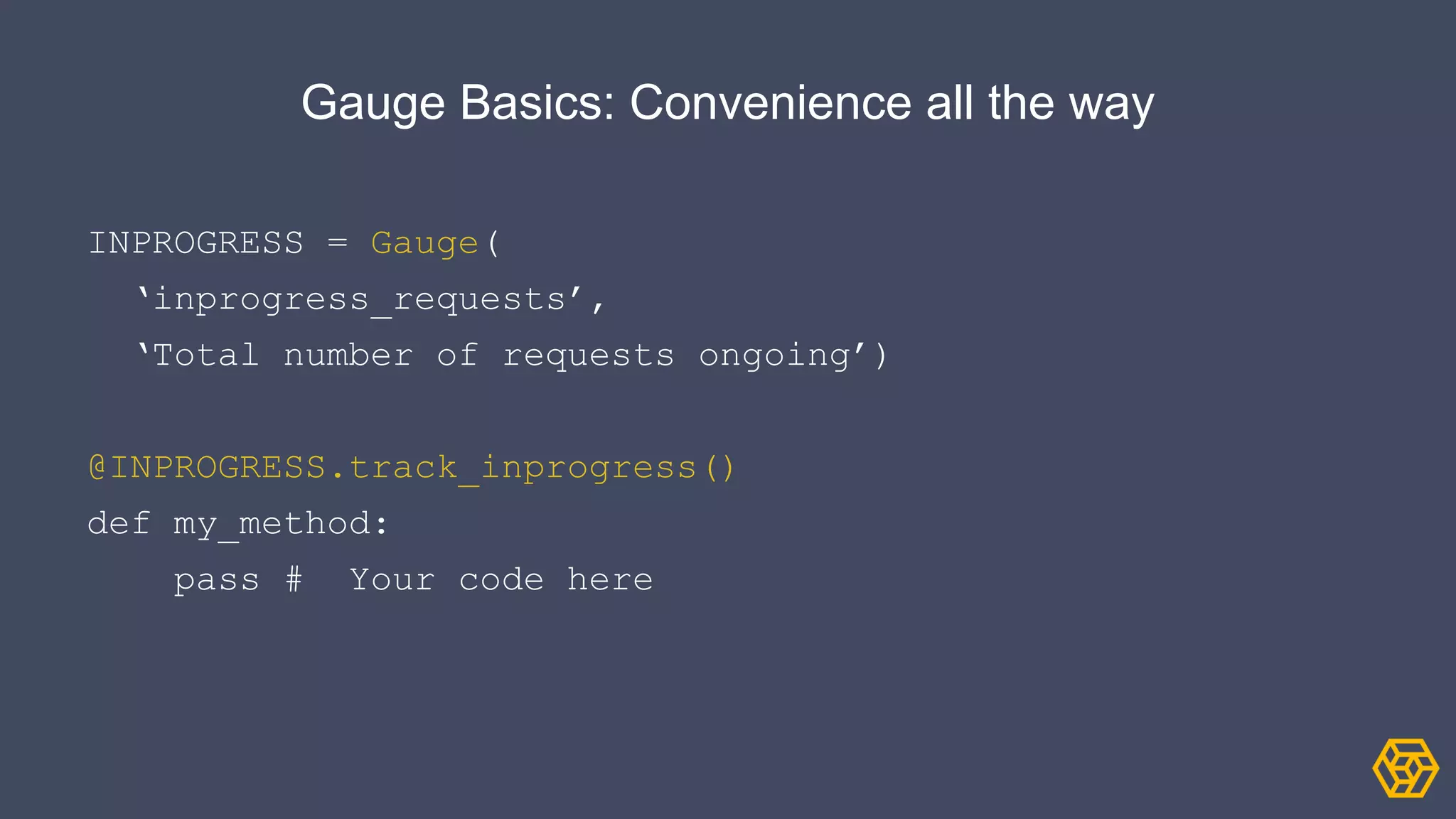 Monitoring your Python with Prometheus (Python Ireland April 2015) | PPT