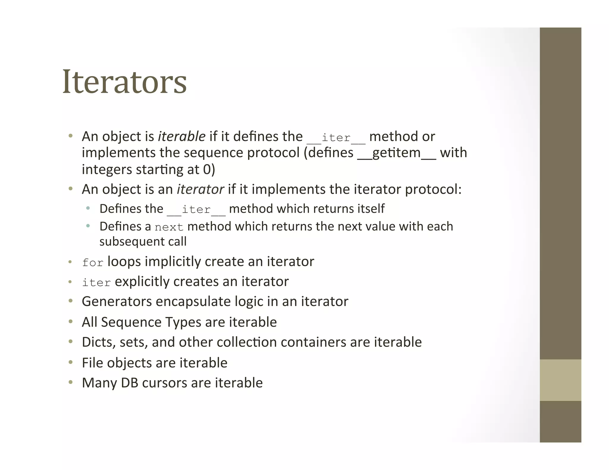 Python iteration | PPT