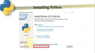 Installing Python
 