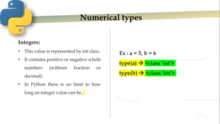 Python Programming | JNTUK | UNIT 1 | Lecture 4 | PPT