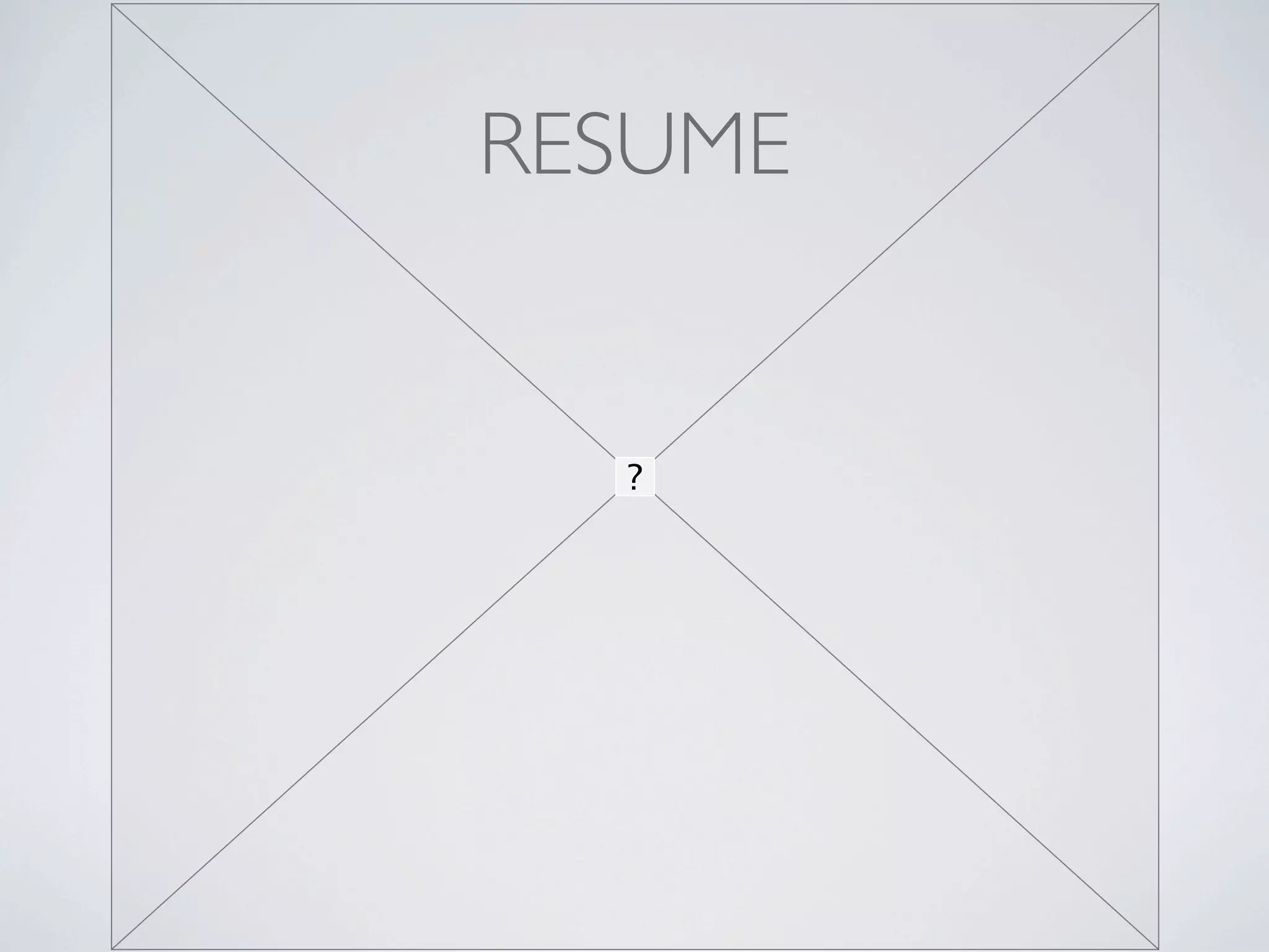 RESUME
 