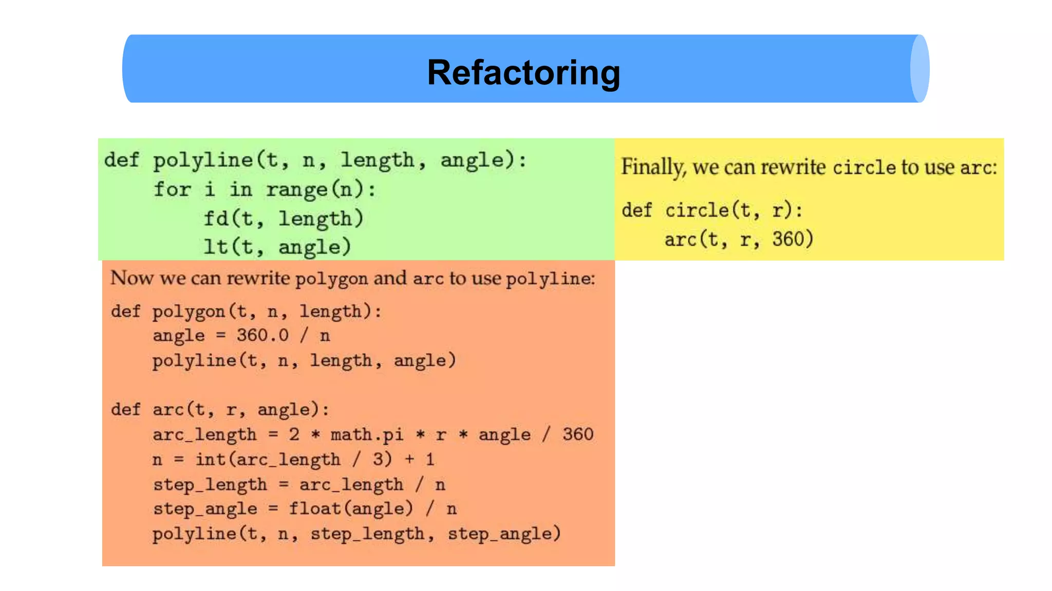 Refactoring
 