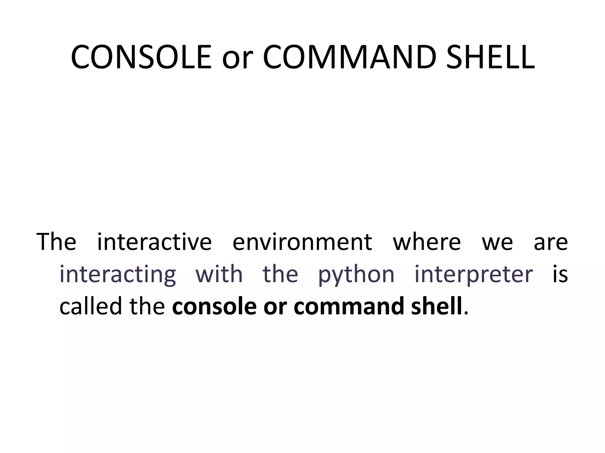 Python lab basics | PPT