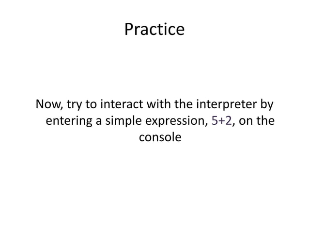 Python lab basics | PPT