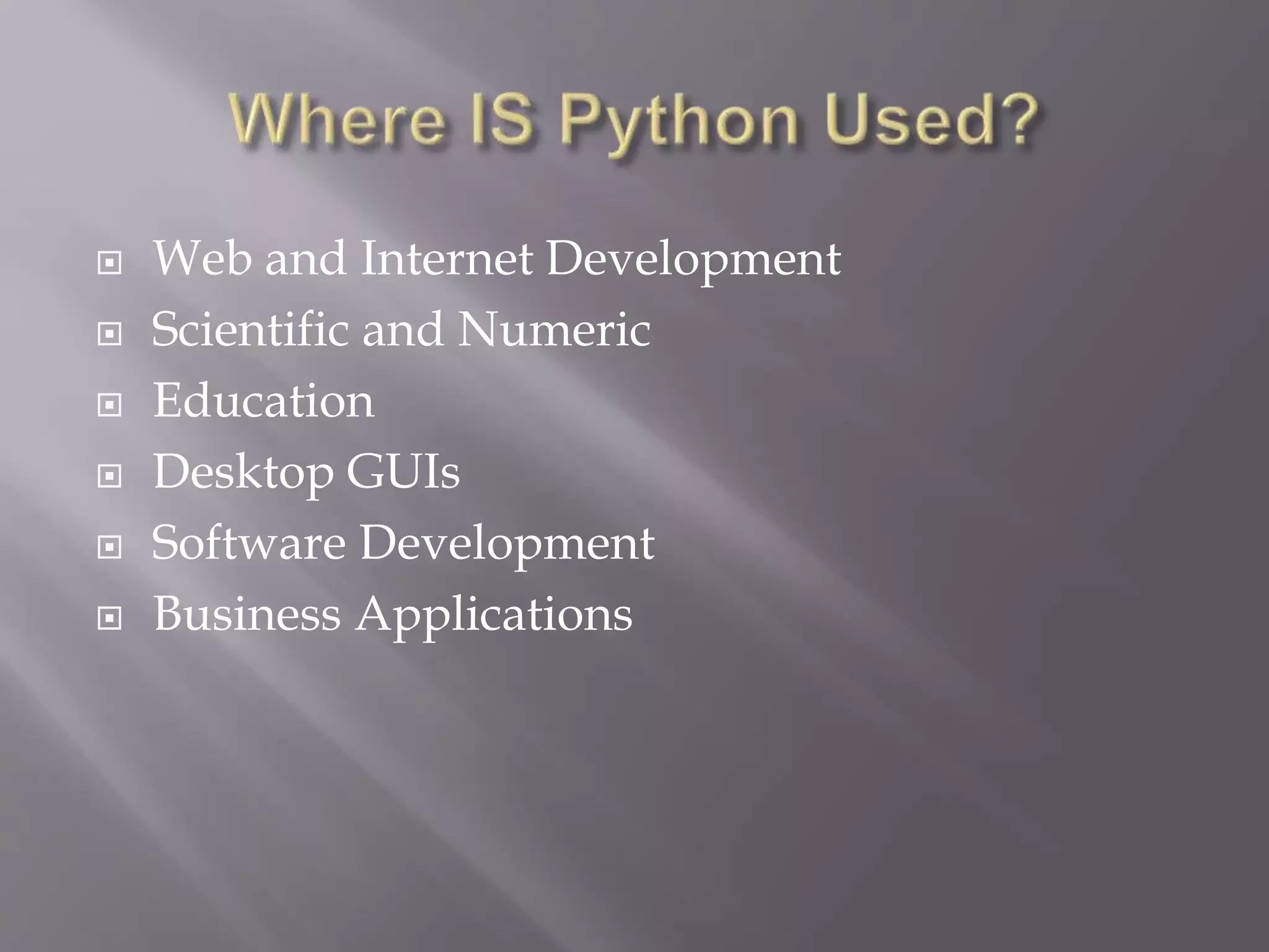 Python language | PPT