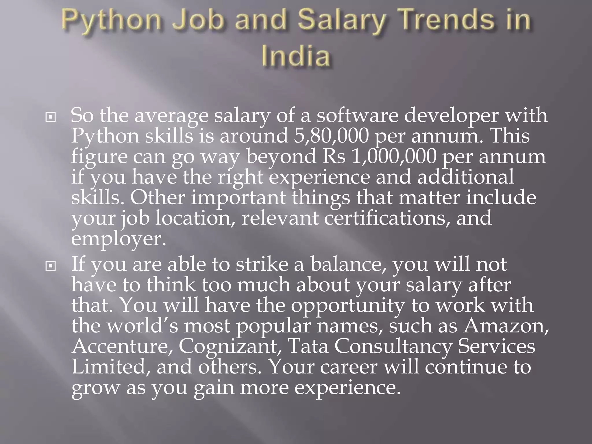 Python language | PPT