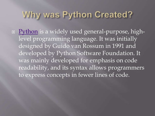 Python language | PPT