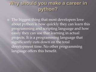 Python language | PPT