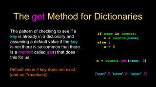 No Dictionary Pythonlearn-09-Dictionaries.pptxnsbsnsndndjdjd | PPTX