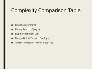 Python_Lecture12_SearchingandSorting.pptx