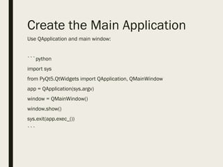 Python_Lecture13_Introduction to PyQt.pptx