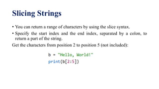 Python Lecture 2. It is also the basic . | PDF