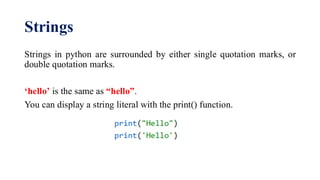 Python Lecture 2. It is also the basic . | PDF