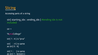 Computer porgramming language python lecture 2 | PPTX