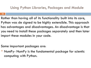 Comprehensive Guide to Python Programming: Libraries, Modules, and ...