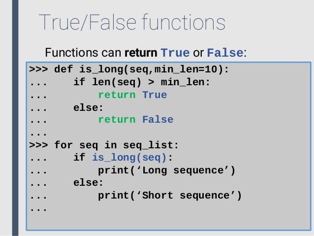 Introduction to Python for Bioinformatics
