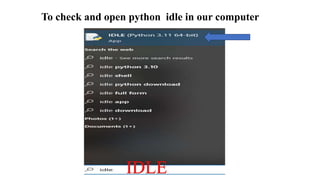 Python Lesson for the beginners to understand the basic concept of ...