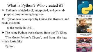 Python Lesson for the beginners to understand the basic concept of ...