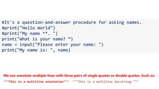 Python Lesson for the beginners to understand the basic concept of ...
