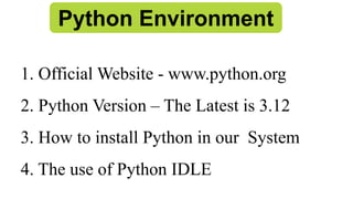 Python Lesson for the beginners to understand the basic concept of ...
