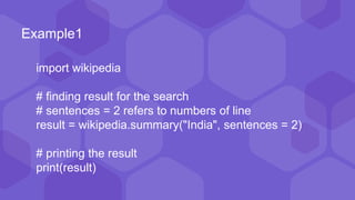 Python Libraries and Modules | PPTX