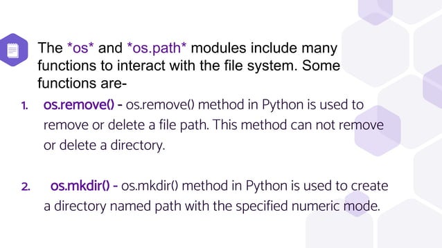 Python Libraries and Modules | PPTX
