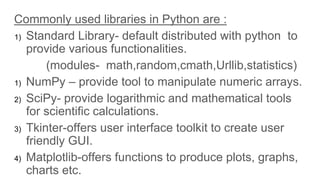 Python library | PPT